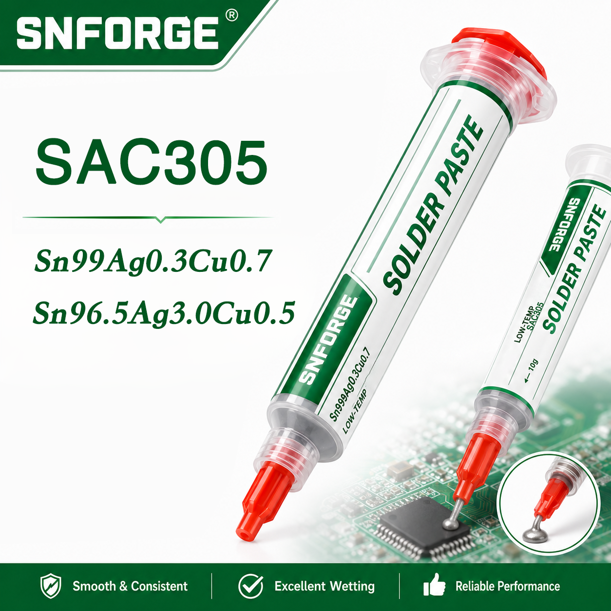 Electronics Repair Shop - SAC305 Solder Paste Welding Tin Sn99Ag0.3Cu0.7