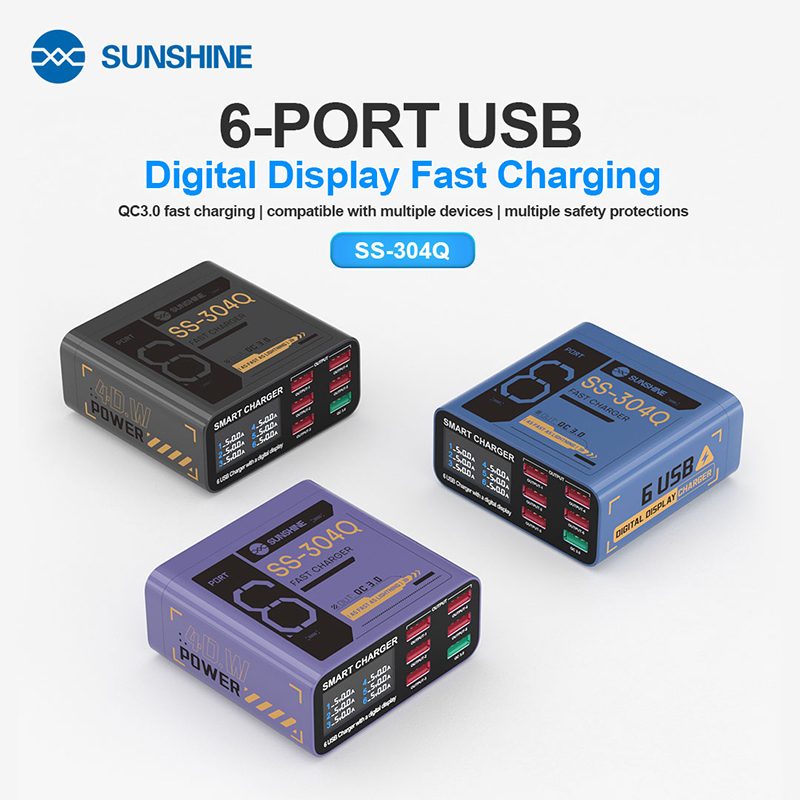 Screen Separator Machine - SUNSHINE SS-304Q 6-port USB Digital Display