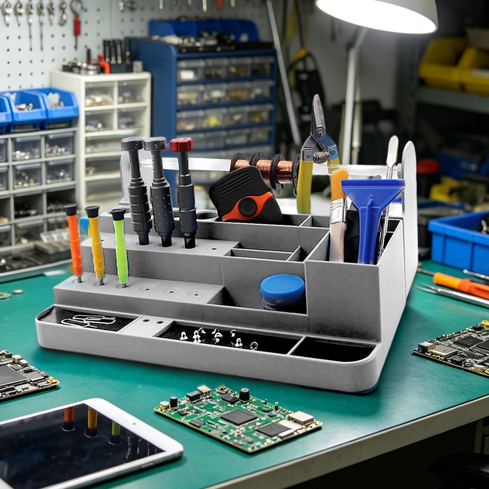 Heavy-Duty Desktop Storage Ele - Electronics Repair Shop recensione e prezzo