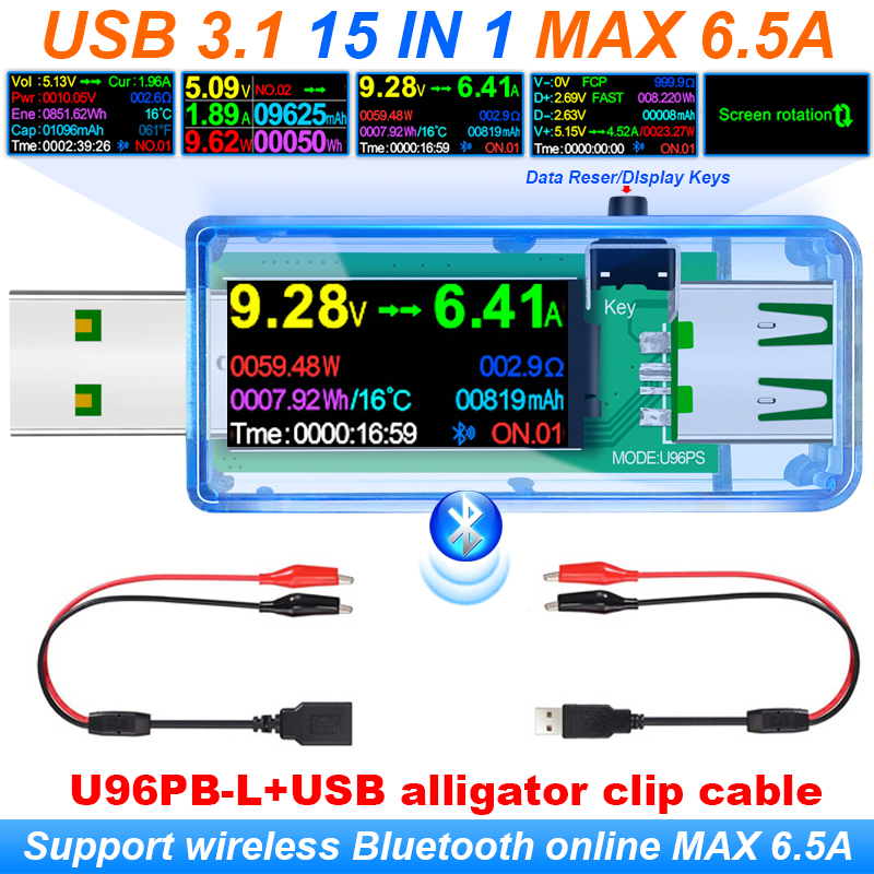 15 IN 1 USB 3.1 Tester DC Digi - Usb Ammeter Tester recensione e prezzo