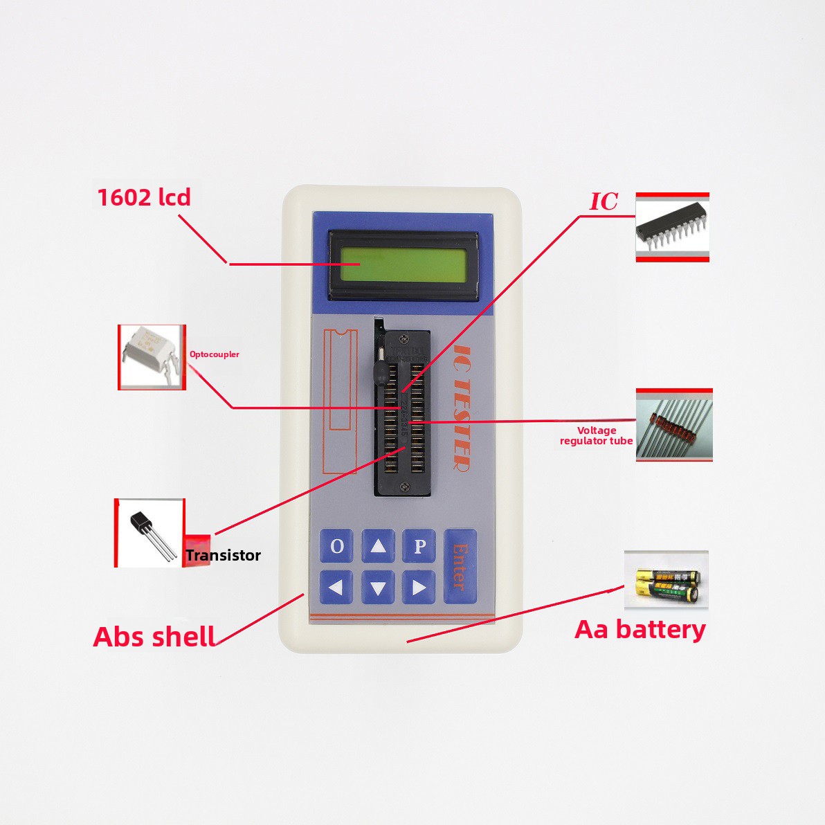 TSH‑06F IC Transistor Tester f - Electronics Repair Shop recensione e prezzo