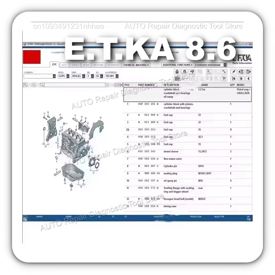 2025 HOT! Etka 8.6 software Au - Electronics Repair Parts recensione e prezzo