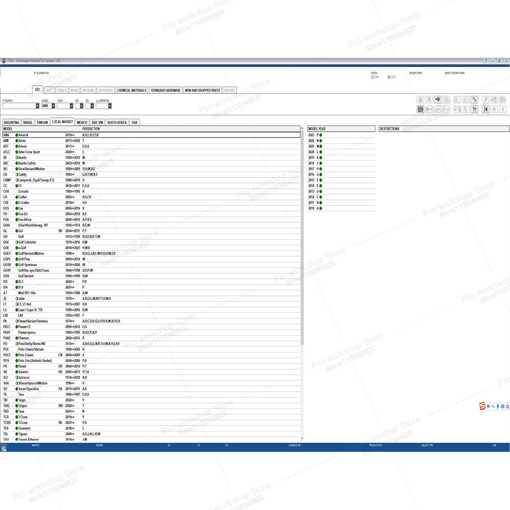 ETKA 8.3 Repair software Diagn - Electronics Repair Parts recensione e prezzo