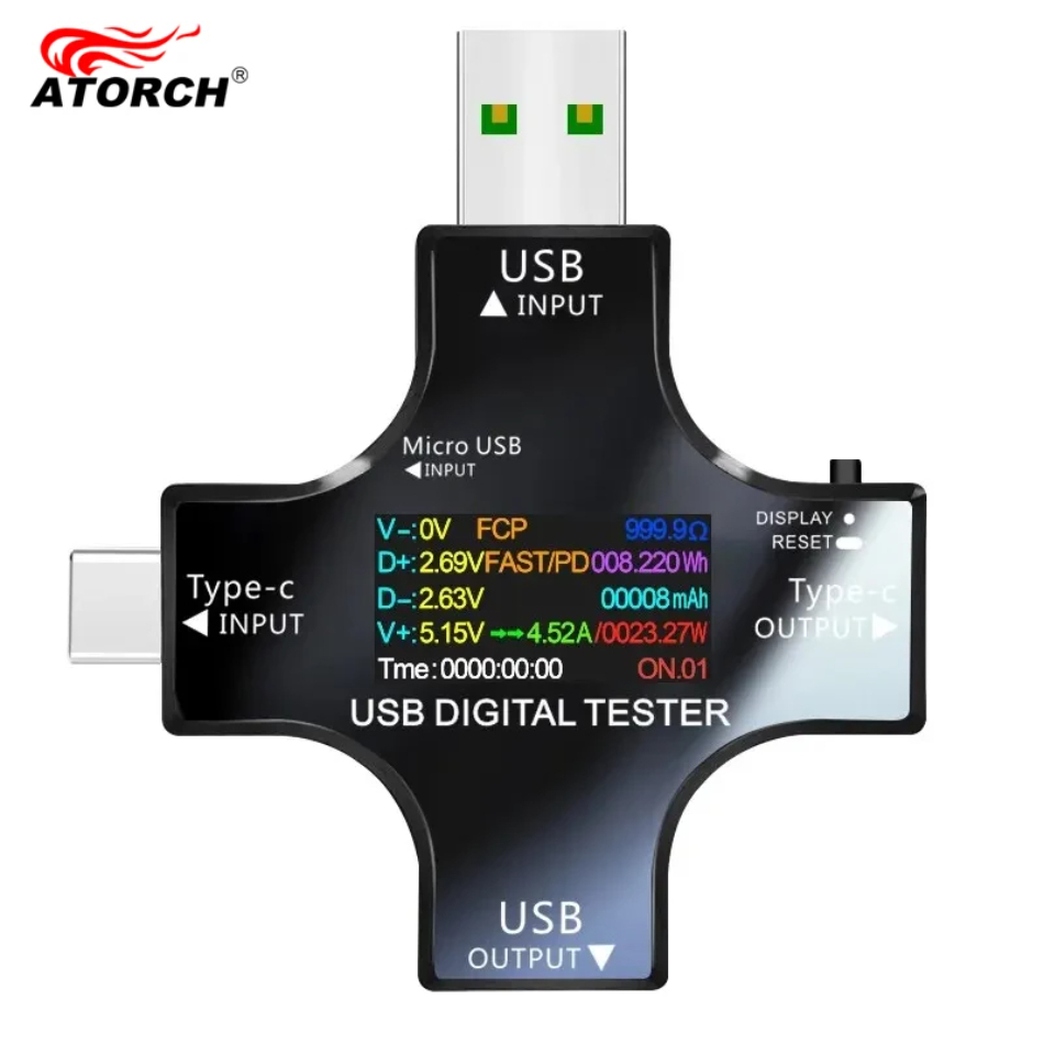 USB Tester DC Type-C PD Digita - Usb Ammeter Tester recensione e prezzo