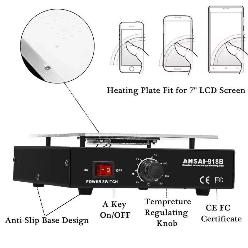 450W Durable 7 inch Phone LCD  - Screen Separator Machine recensione e prezzo