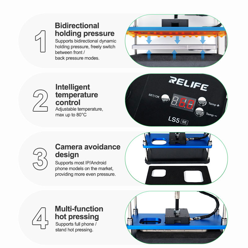 RELIFE LS5 SE Heating and Hold - Screen Separator Machine recensione e prezzo