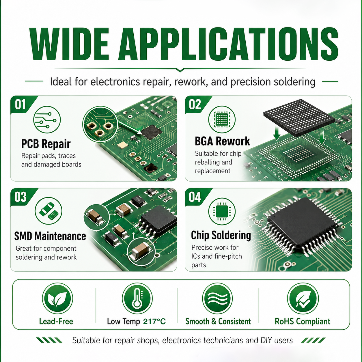 SAC305 Solder Paste Welding Ti - Electronics Repair Shop recensione e prezzo