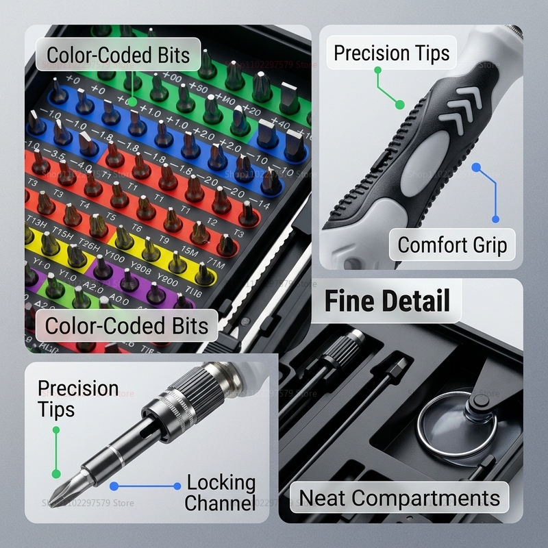 132 in 1 Precision Screwdriver - Electronics Repair Shop recensione e prezzo